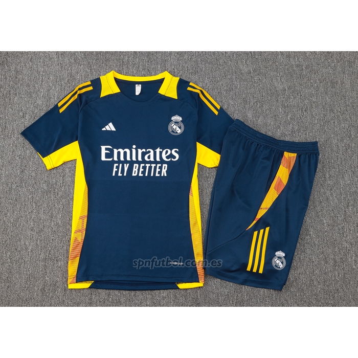 Chandal del Real Madrid Manga Corta 2024-2025 Azul - Pantalon Corto